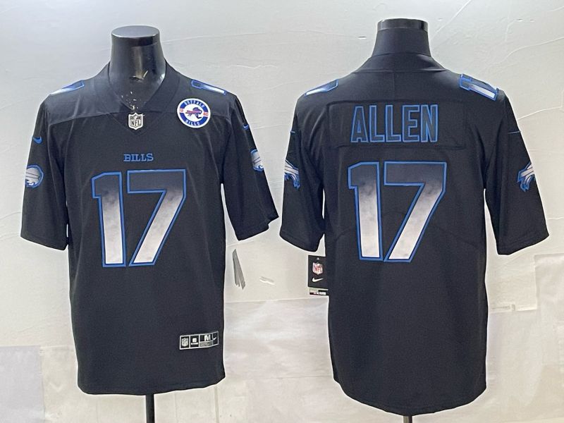 Men 2025 Buffalo Bills #17 Allen black Limited Nike NFL Jersey style 028